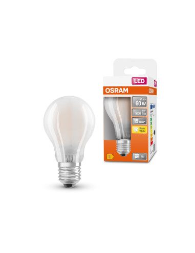 ŻARÓWKA LED STAR RF CLA60 6,5W 2700K ciepła biała  806LM 230V FIL GL FR B22D 