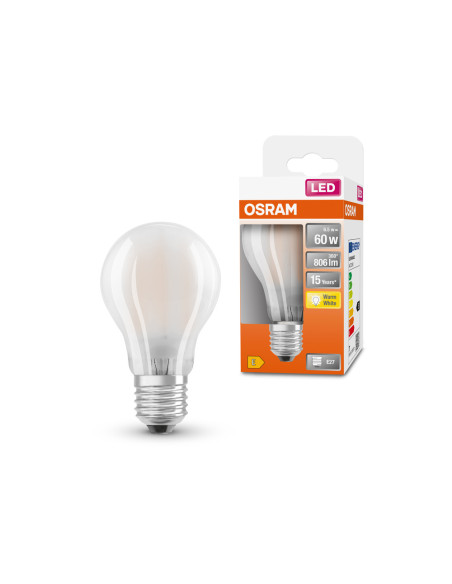 ŻARÓWKA LED STAR RF CLA60 6,5W 2700K ciepła biała  806LM 230V FIL GL FR B22D 