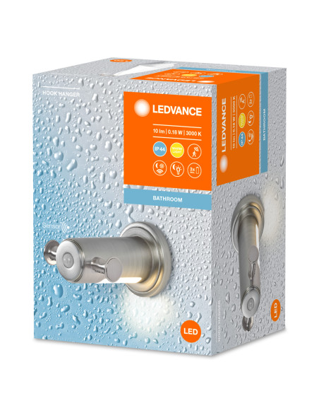 WIESZAK LED NA RĘCZNIK HACZYK Z CZUJNIKIEM RUCHU I ŚWIATŁA BATHROOM HOOK HANGER SENSOR IP44 