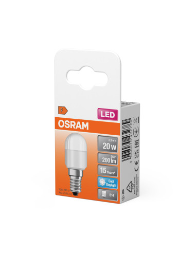 ŻARÓWKA LED SPECIAL T26 20 2,3W 6500K zimna biała  200LM 230V FR E14 