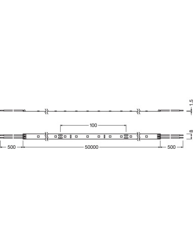 TAŚMA LED LS VAL-1400 6500K zimna biała /50 60W 24V 6280LM PASEK VALUE 