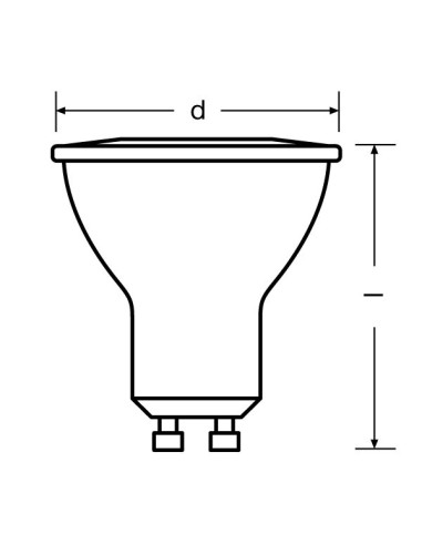 ŻARÓWKA LED PAR16 50 120 5W 2700K ciepła biała  350LM 230V GU10 BELLALUX
