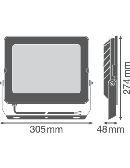 NAŚWIETLACZ FLOOD COMPACT V 135W/6500K SYM 13500LM BK IP65 