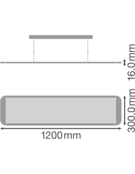OPRAWA ZWIESZANA PANEL LED D/I 1200X300 36W 4000K UGR19 