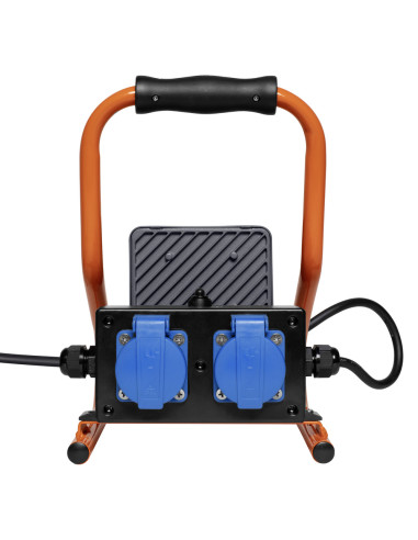 NAŚWIETLACZ LED WORKLIGHT 20W 4000K neutralna biała  1700LM R-STAND SOCKET  PRZENOŚNY Z GNIAZDEM 