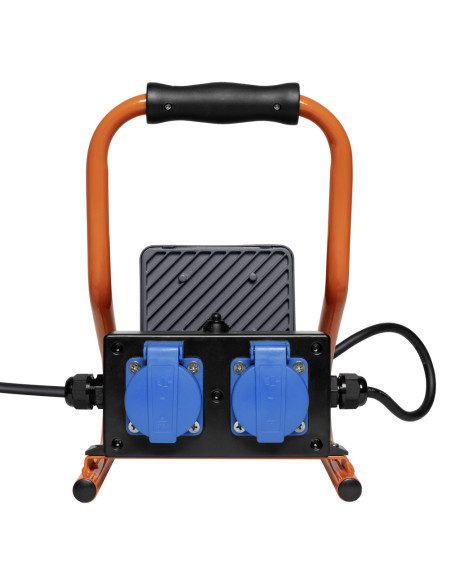 NAŚWIETLACZ LED WORKLIGHT 20W 4000K neutralna biała  1700LM R-STAND SOCKET  PRZENOŚNY Z GNIAZDEM 