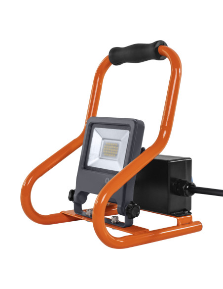 NAŚWIETLACZ LED WORKLIGHT 20W 4000K neutralna biała  1700LM R-STAND SOCKET  PRZENOŚNY Z GNIAZDEM 