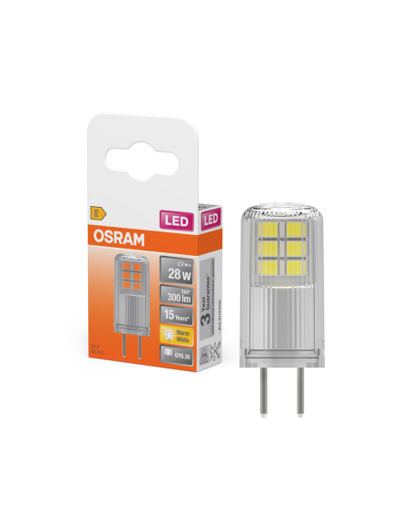 ŻARÓWKA LED PIN28 CL 2.2W 2700K ciepła biała  300LM 12V GY6.35 