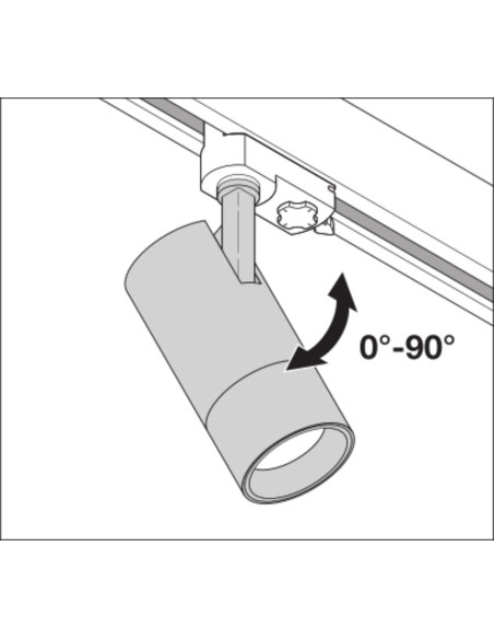 OPRAWA TRACK SP ZOOM D85 25W 4000K DIM 97R WT 