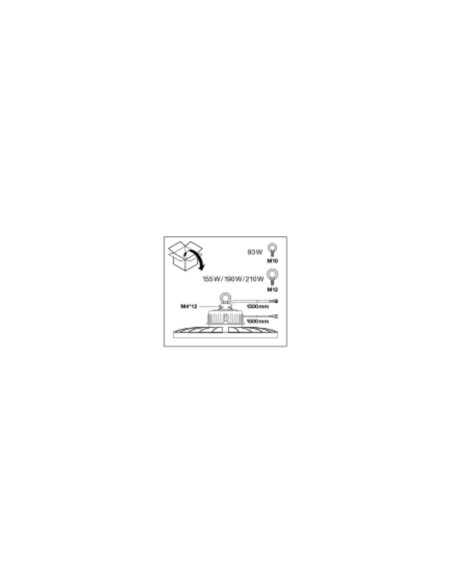 OPRAWA HIGH BAY LED DALI 93W/4000K 110DEG 13000LM IP65 