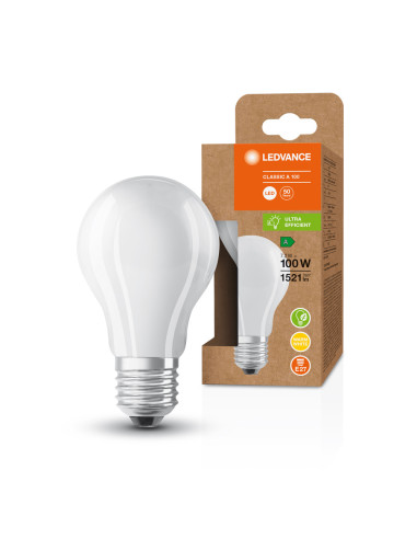 ŻARÓWKA LED ENERGY EFFICIENT CLA100 7,2W 3000K ciepła biała  1521LM GL FR E27 KLASA A 