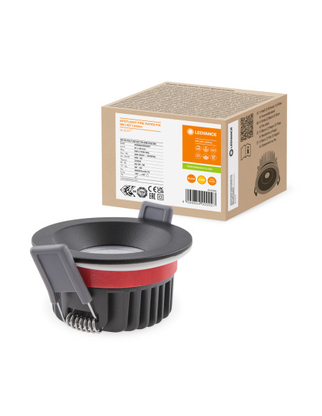 OPRAWA SPOT FP FIX P 8W 2700K ciepła biała CRI90  PS DIM IP65 BK 