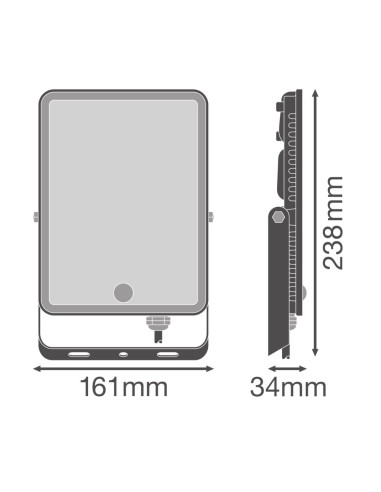 NAŚWIETLACZ FLOOD ESSENTIAL SENSOR 50W 4000K neutralna biała 4500LM BK IP65 