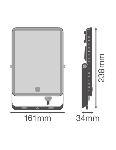 NAŚWIETLACZ FLOOD ESSENTIAL SENSOR 50W 4000K neutralna biała 4500LM BK IP65 