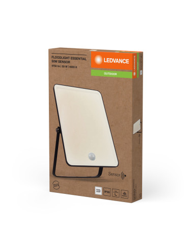 NAŚWIETLACZ FLOOD ESSENTIAL SENSOR 50W 4000K neutralna biała 4500LM BK IP65 