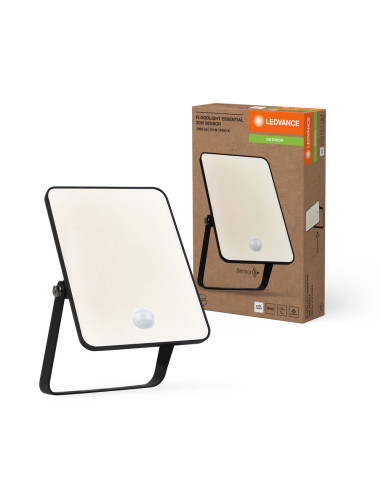 NAŚWIETLACZ FLOOD ESSENTIAL SENSOR 20W 4000K neutralna biała 1800LM BK IP65 