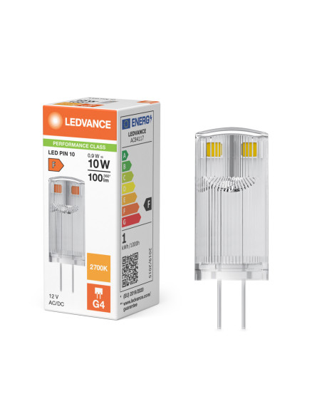 ŻARÓWKA LED P SPECIAL LED PIN10 CL 0,9W 2700K ciepła biała  G4 12V 100LM 