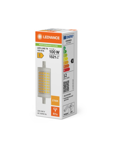 ŻARÓWKA LED P SPECIAL LED LINE 78 CL 100 12W 2700K ciepła biała  R7S 1521LM 