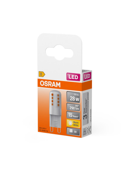 ŻARÓWKA LED SPECIAL LED PIN28 FR 2.6W 2700K ciepła biała  G9 230V 290LM 