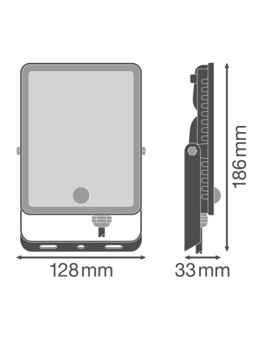 NAŚWIETLACZ FLOOD ESSENTIAL SENSOR 30W 6500K zimna biała 2700LM BK IP65 