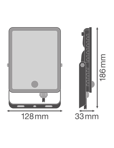 NAŚWIETLACZ FLOOD ESSENTIAL SENSOR 30W 6500K zimna biała 2700LM BK IP65 