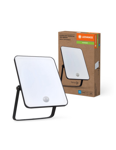 NAŚWIETLACZ FLOOD ESSENTIAL SENSOR 30W 6500K zimna biała 2700LM BK IP65 
