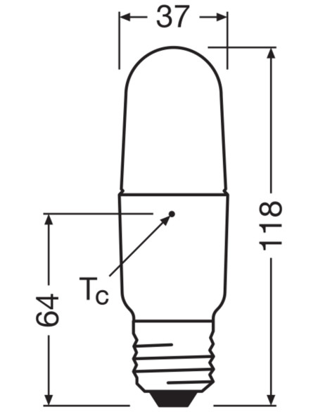 ŻARÓWKA LED P LED STICK 75 FR 9W 4000K neutralna biała  E27 1050LM 