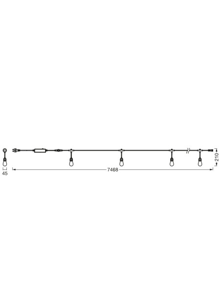 OPRAWA SMART OUTDOOR WIFI STRING LIGHT RGBW IP44 