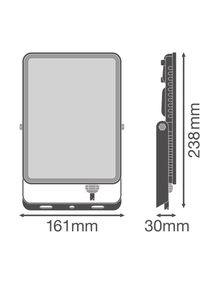 NAŚWIETLACZ FLOOD ESSENTIAL 50W 3000K ciepła biała 4250LM BK IP65 