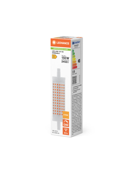 ŻARÓWKA LED P SPECIAL LED LINE 118 CL 150 DIM 18,5W 2700K ciepła biała  R7S 2452LM 