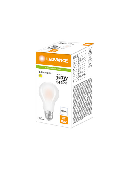 ŻARÓWKA LED P CLA150 17W 4000K neutralna biała  E27 FIL GL FR 2452LM 