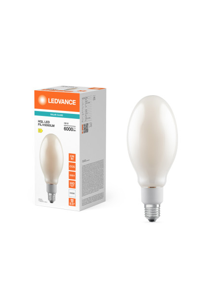 ŻARÓWKA LED V HQL LED FIL FR 125 38W 4000K neutralna biała  E27 220-240V 6000LM 