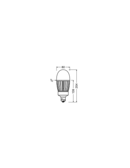 ŻARÓWKA LED P HQL LED FR 125 41W 4000K neutralna biała  E27 220-240V 6000LM 