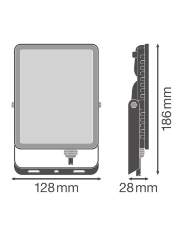 NAŚWIETLACZ FLOOD ESSENTIAL 30W 6500K zimna biała 2700LM BK IP65 
