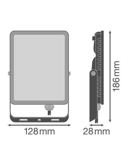 NAŚWIETLACZ FLOOD ESSENTIAL 30W 6500K zimna biała 2700LM BK IP65 