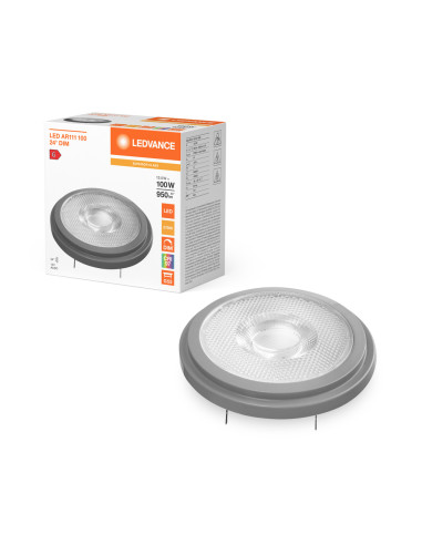 ŻARÓWKA LED S SPOT AR111 HS 100 24° DIM 13,5W 2700K ciepła biała CRI90  G53 12V 950LM SUPERIOR CLASS 