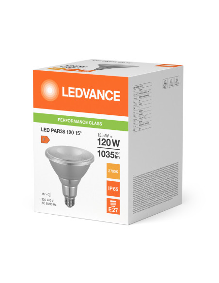 ŻARÓWKA LED P SPOT LED PAR38 GL 120 15° 12W 2700K ciepła biała  E27 1035LM 