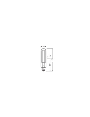 ŻARÓWKA LED V NAV LED FIL CL 50 21W/727 E27 220-240V 3600LM 