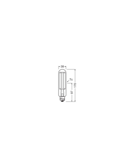 ŻARÓWKA LED V NAV LED FIL CL 50 21W/727 E27 220-240V 3600LM 