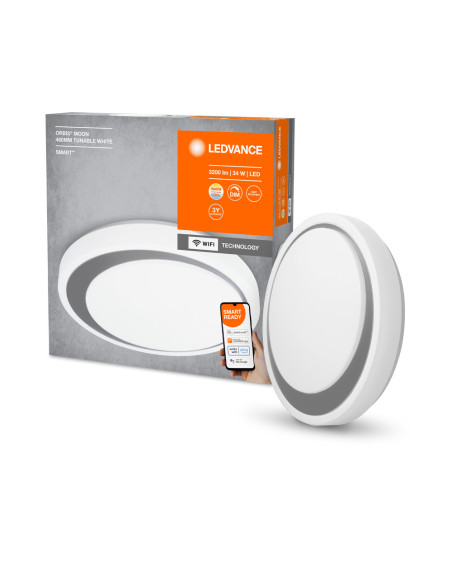 OPRAWA SMART WIFI ORBIS CEILING MOON TW 480MM WHITE/GREY 