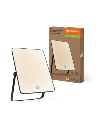 NAŚWIETLACZ FLOOD ESSENTIAL SENSOR 50W 3000K ciepła biała 4250LM BK IP65 