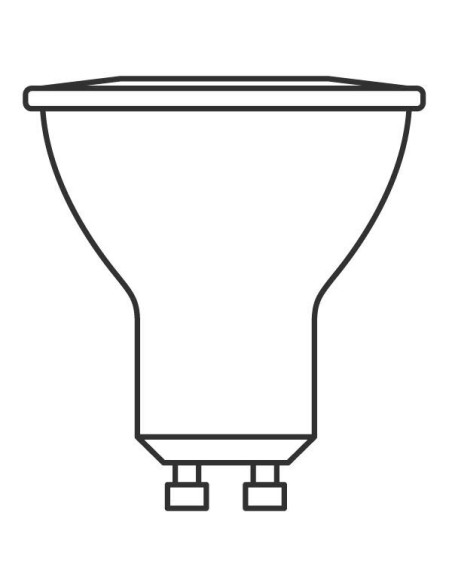 ŻARÓWKA LED LVPAR16 50 4,5W 2700K ciepła biała  330LM 120° GU10 EUE CZARNA 