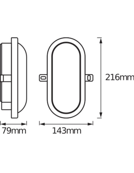 OPRAWA LED BULKHEAD 11W 4000K 800LM WT 