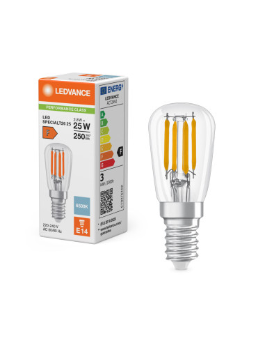ŻARÓWKA LED P SPECIAL LED T26 FIL 25 2,8W 6500K zimna biała  E14 250LM 