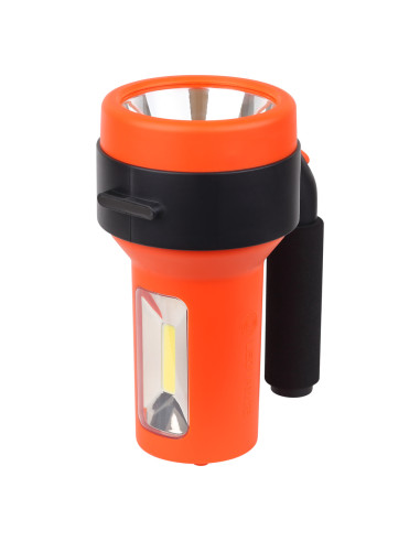 LATARKA PUNKTOWA I BOCZNA FLASHLAMP ŁADOWALNA 300LM AKUMULATOROWA 2400MAH 3H 