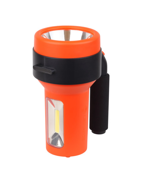 LATARKA PUNKTOWA I BOCZNA FLASHLAMP ŁADOWALNA 300LM AKUMULATOROWA 2400MAH 3H 
