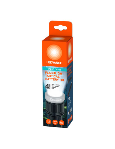 LATARKA TAKTYCZNA FLASHL TACTIC HB IP65 1400LM ZASILANA BATERIAMI 6AA 4H 