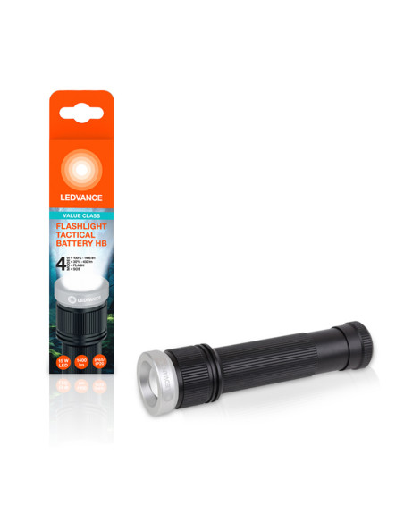 LATARKA TAKTYCZNA FLASHL TACTIC HB IP65 1400LM ZASILANA BATERIAMI 6AA 4H 