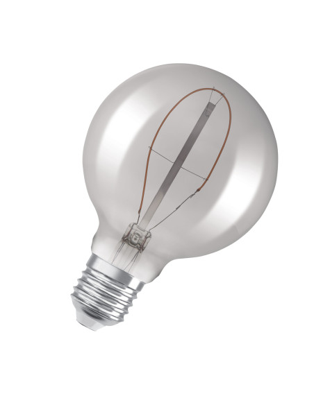 ŻARÓWKA LED 1906 VINTAGE LED GLOBE95 3,4W/818 FIL SMOKE 100LM E27 