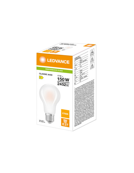 ŻARÓWKA LED P CLA150 17W 2700K ciepła biała  E27 FIL GL FR 2452LM 